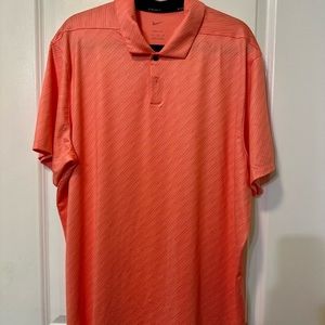 Nike-dry fit extra large, orange, golf shirt